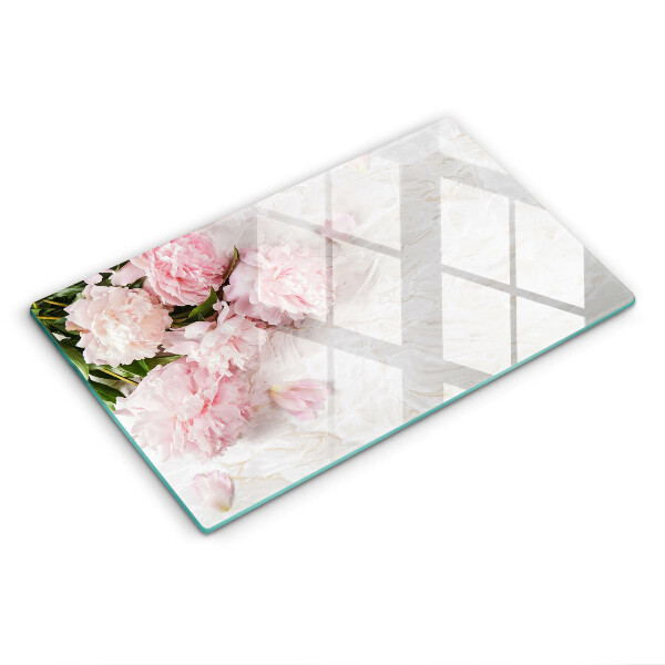 Tocător sticlă decorativ Flori delicate de trandafir