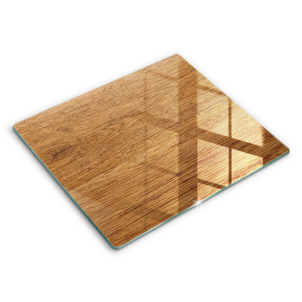 Tocător sticlă modern Textură de placă de lemn 60x52 cm