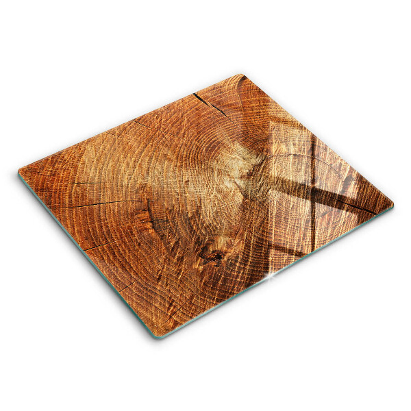 Tocător de bucătărie modern Inelele de lemn ale copacilor 60x52 cm