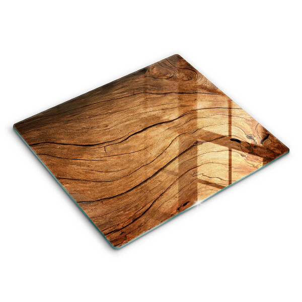 Tocător sticlă modern Textură de scândură de lemn 60x52 cm