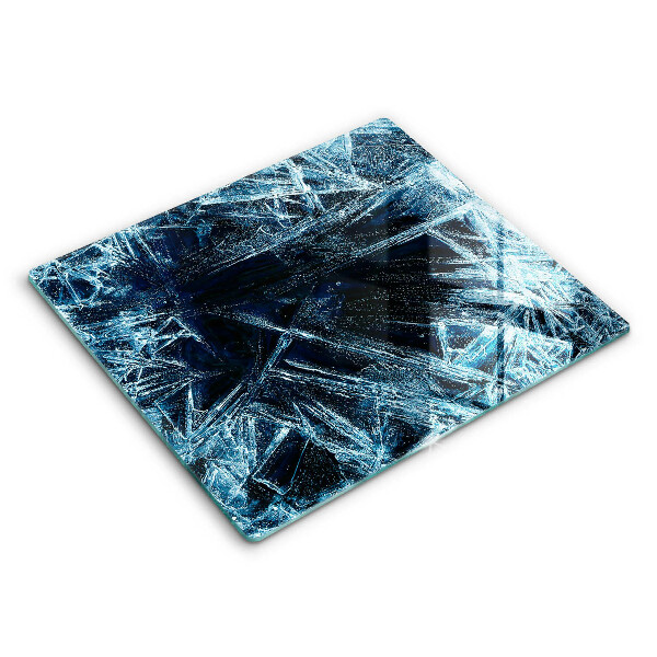 Tocător din sticlă modern Structură de gheață ascuțită 60x52 cm