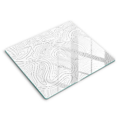 Tocător din sticlă modern Forme abstracte 60x52 cm