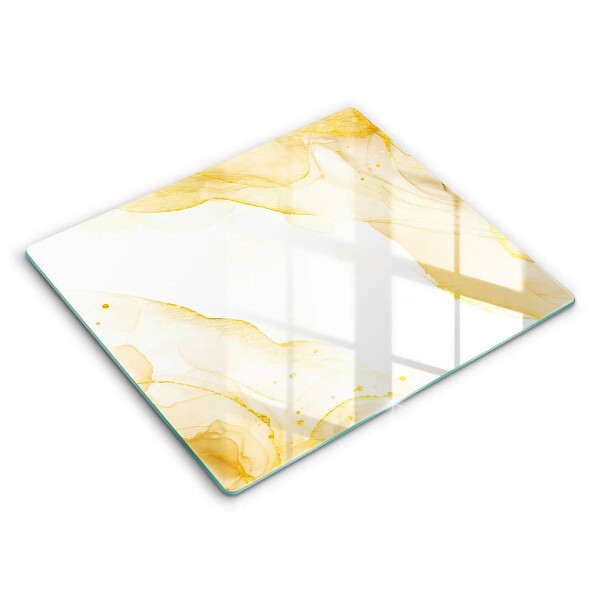 Tocător sticlă modern Abstracție aurie 60x52 cm