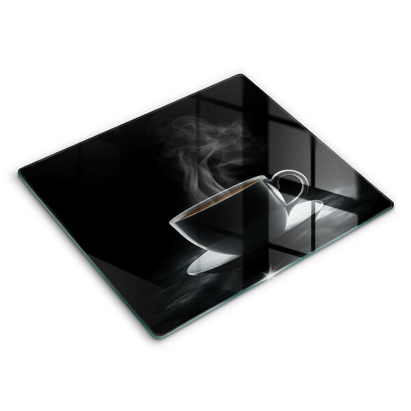 Tocător de bucătărie modern O ceașcă fierbinte de cafea 60x52 cm