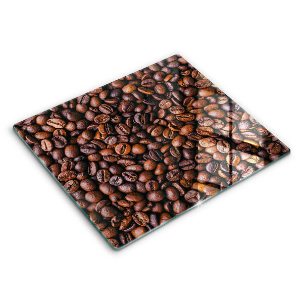Tocător sticlă modern boabe de cafea 60x52 cm