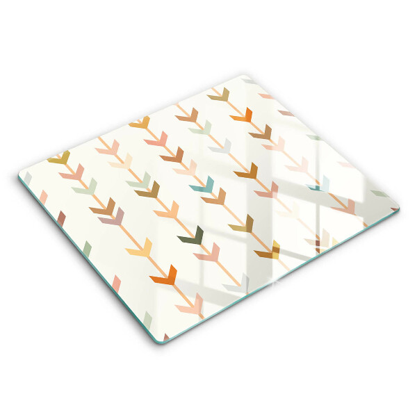 Tocător sticlă modern Elemente geometrice 60x52 cm