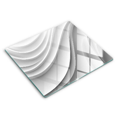 Tocător din sticlă modern Linii geometrice 60x52 cm