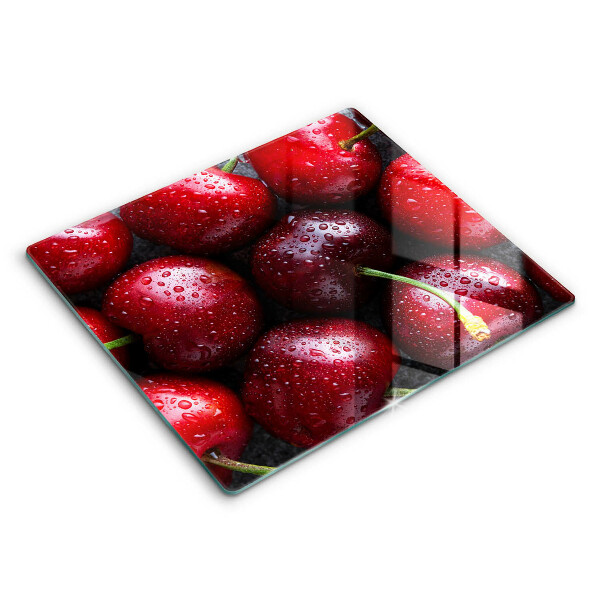 Tocător de bucătărie modern Prim-plan al cireșelor 60x52 cm