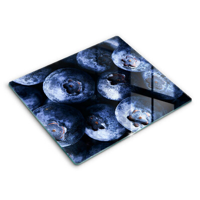 Tocător din sticlă modern Prim-plan cu fructe de pădure 60x52 cm