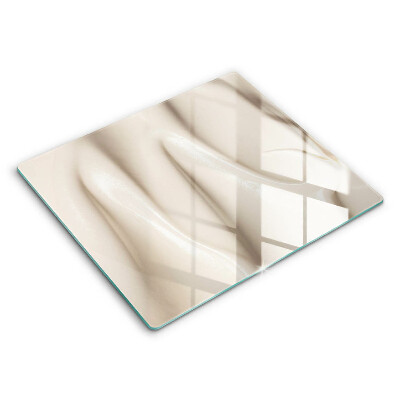 Tocător sticlă modern Înghețată cremoasă 60x52 cm