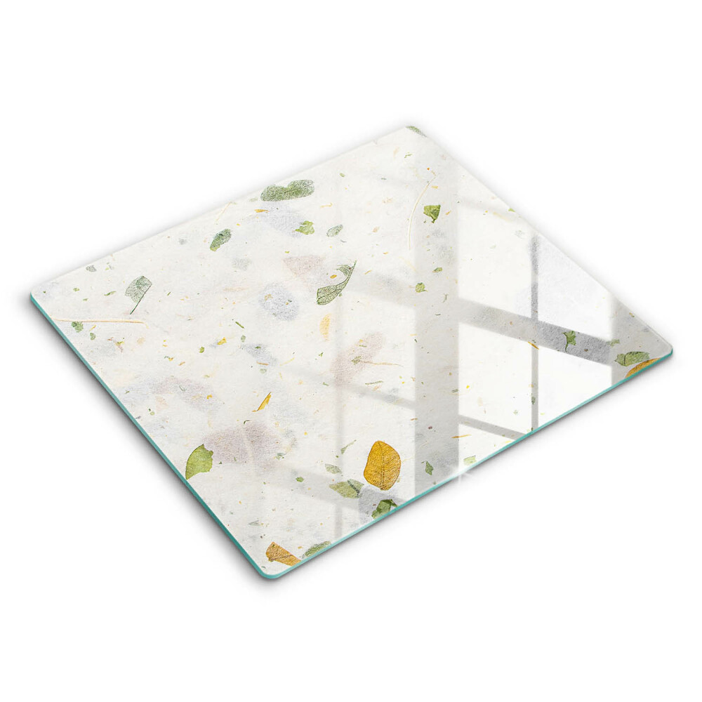 Tocător sticlă modern Frunze care cad 60x52 cm