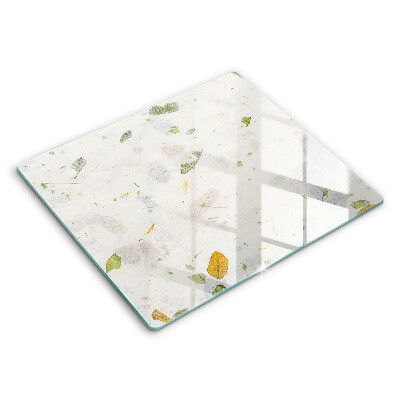 Tocător sticlă modern Frunze care cad 60x52 cm