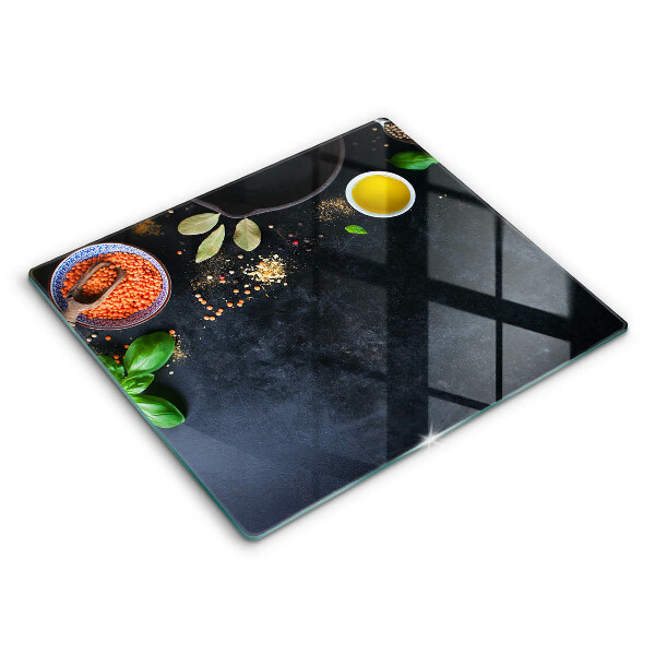 Tocător de bucătărie modern Boluri cu condimente 60x52 cm