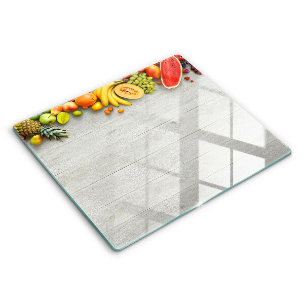 Tocător de bucătărie modern Fructe pe scânduri 60x52 cm
