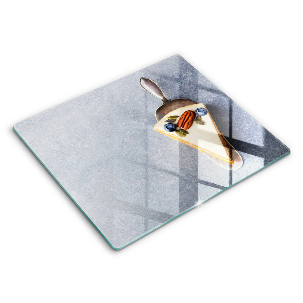 Tocător din sticlă modern O bucată de tort 60x52 cm