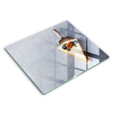 Tocător din sticlă modern O bucată de tort 60x52 cm