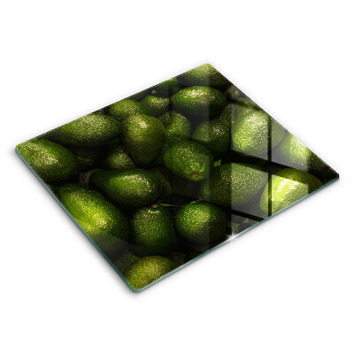 Tocător din sticlă modern Fructe de avocado 60x52 cm