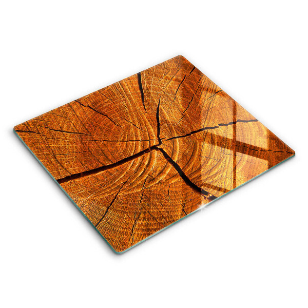 Tocător de bucătărie modern Structura trunchiului din lemn 60x52 cm