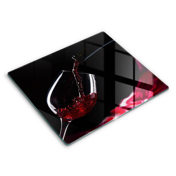 Tocător de bucătărie modern Un pahar de vin roșu 60x52 cm