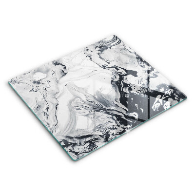 Tocător din sticlă modern Abstracție de cerneală 60x52 cm