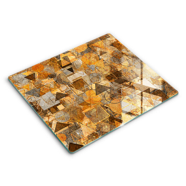 Tocător sticlă modern Model de forme geometrice 60x52 cm