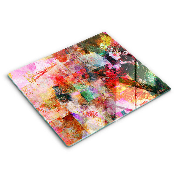 Tocător de bucătărie modern Abstractizarea vopselei 60x52 cm