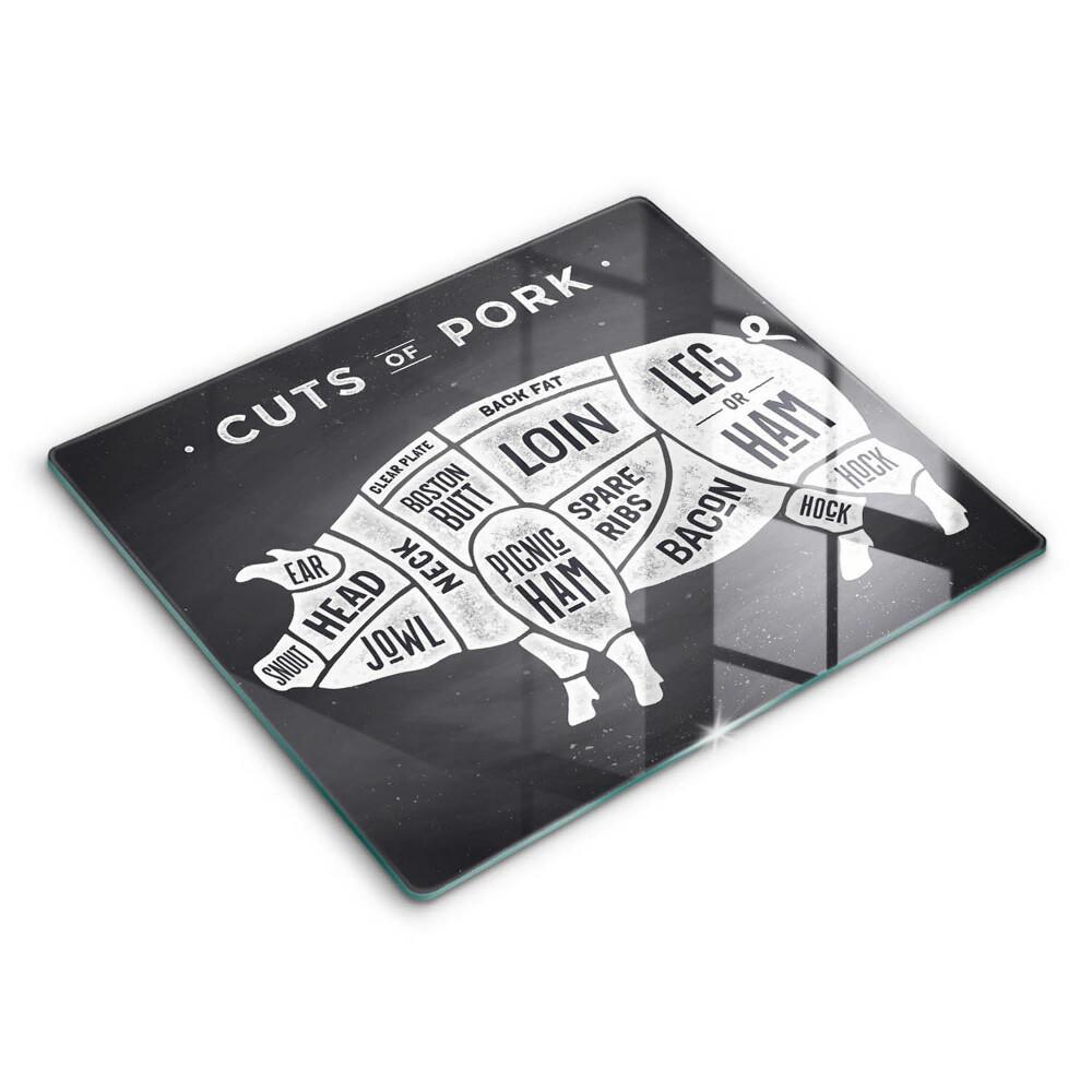 Tocător de bucătărie modern Carne de porc 60x52 cm