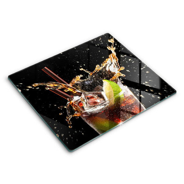 Tocător sticlă modern Bea cu gheață 60x52 cm