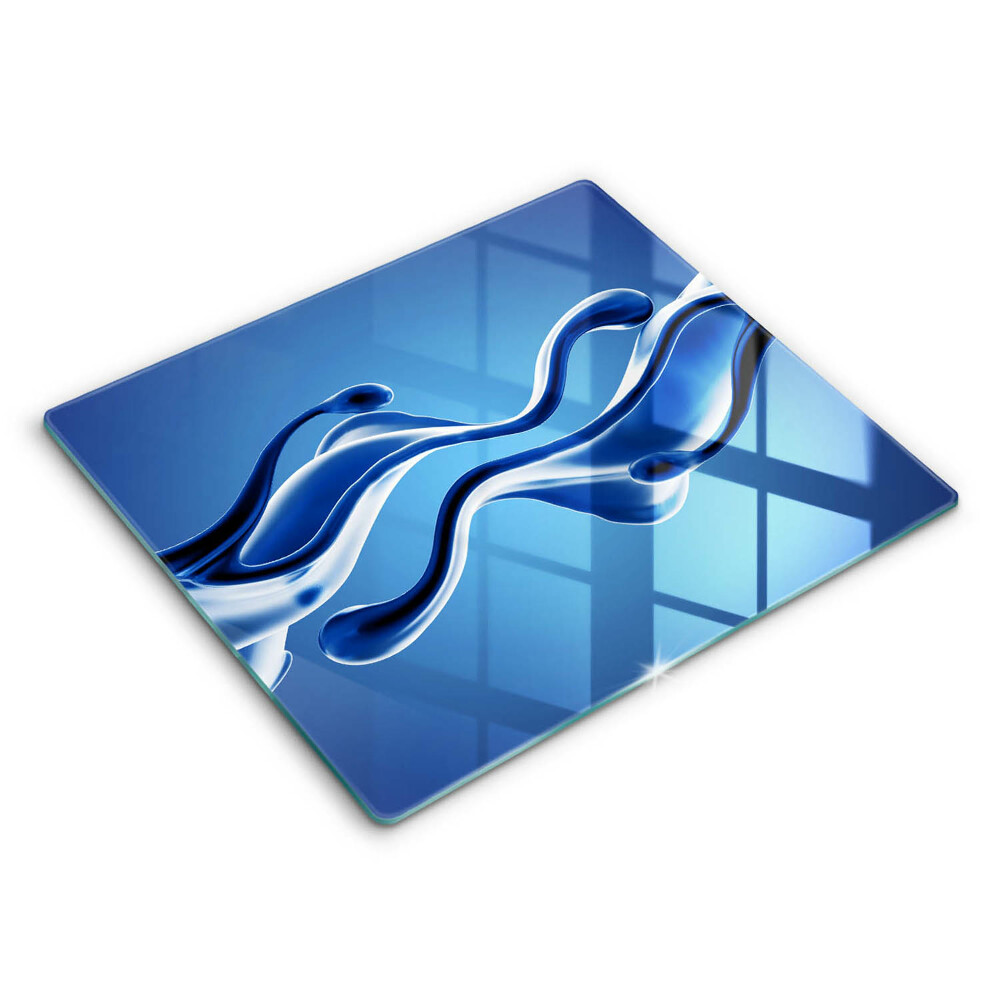 Tocător din sticlă modern Abstracție fluidă 60x52 cm