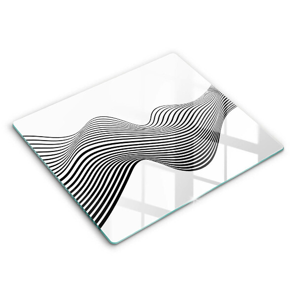 Tocător de bucătărie modern Abstracție liniară 60x52 cm