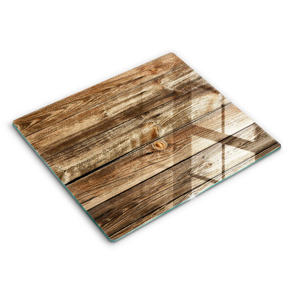 Tocător din sticlă modern Textură de scândură de lemn 60x52 cm