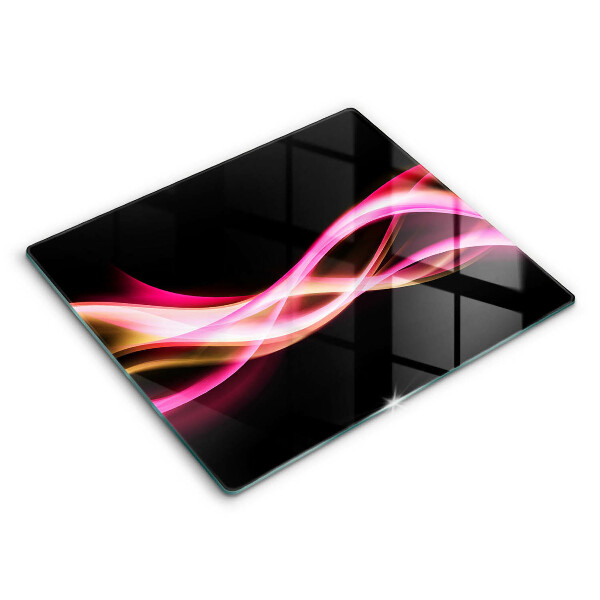Tocător de bucătărie modern Fum neon abstract 60x52 cm
