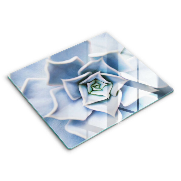 Tocător din sticlă modern Floare de plantă 60x52 cm