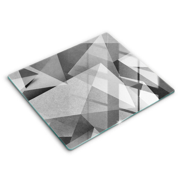 Tocător din sticlă modern Abstracție ascuțită din beton 60x52 cm