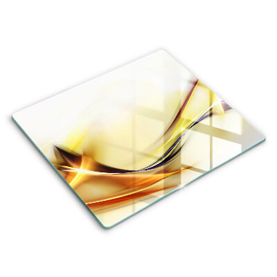 Tocător de bucătărie modern Linii de lumină abstracte 60x52 cm