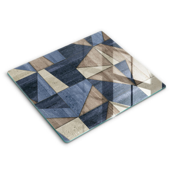 Tocător din sticlă modern Abstracție geometrică 60x52 cm