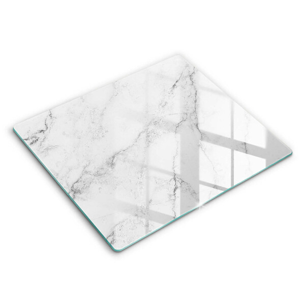 Tocător din sticlă modern Textură elegantă de marmură 60x52 cm