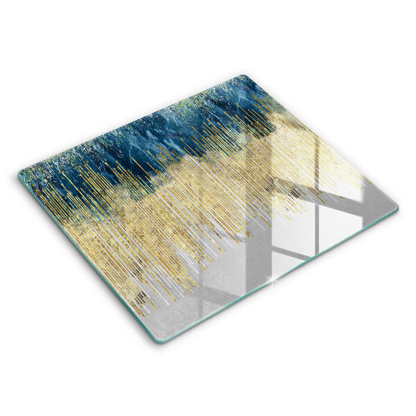 Tocător din sticlă modern Abstracție de designer 60x52 cm
