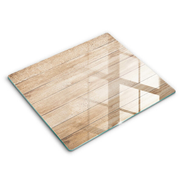 Tocător sticlă modern Scânduri de lemn 60x52 cm