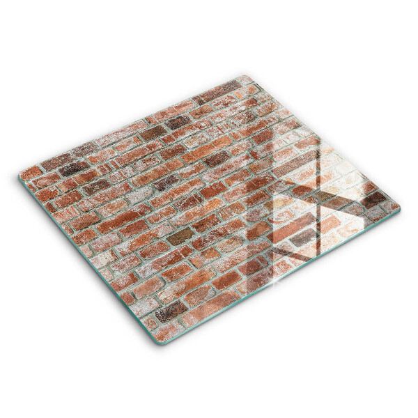 Tocător din sticlă modern Zid vechi de cărămidă 60x52 cm