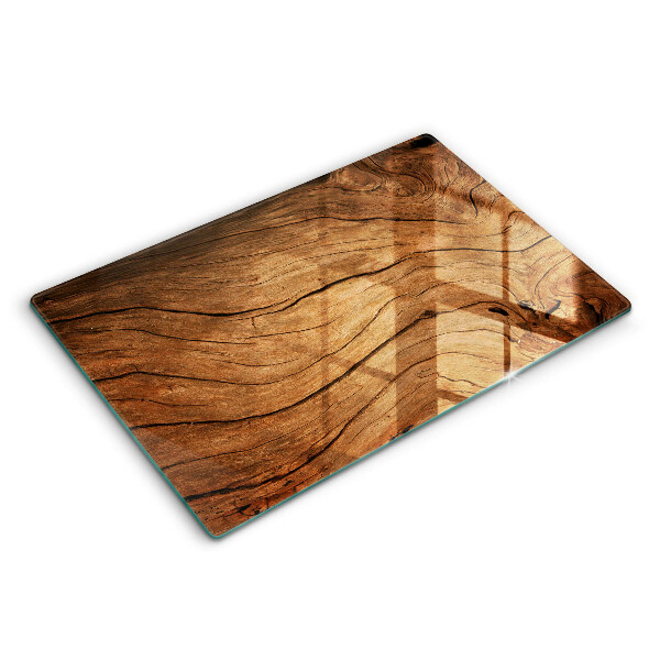 Tocător de bucătărie modern Textură de scândură de lemn 80x52 cm