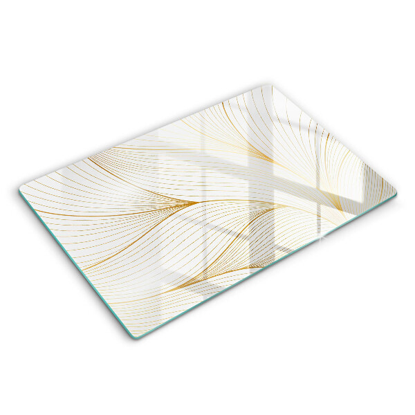 Tocător din sticlă modern Model de linie modern 80x52 cm
