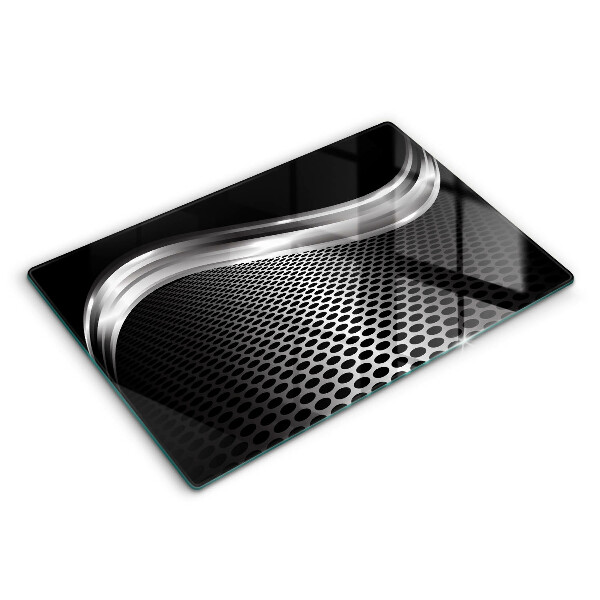 Tocător din sticlă modern Structură metalică 80x52 cm