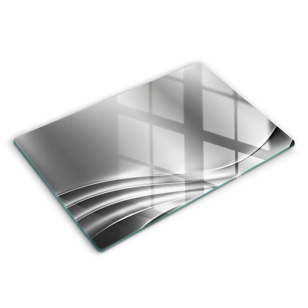 Tocător sticlă modern Structură metalică 80x52 cm