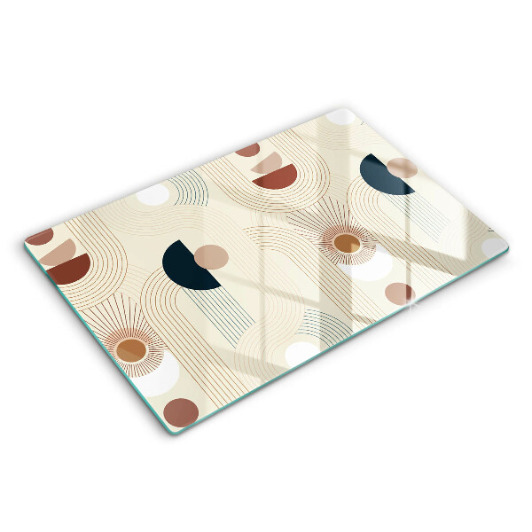 Tocător de bucătărie modern Forme geometrice boho 80x52 cm