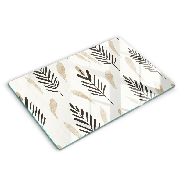 Tocător de bucătărie modern Plante boho 80x52 cm