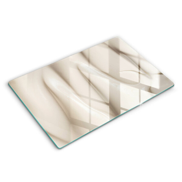 Tocător sticlă modern Înghețată cremoasă 80x52 cm