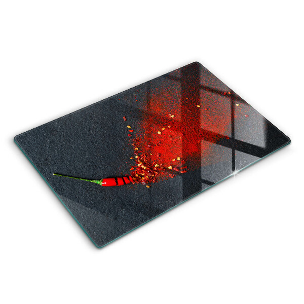 Tocător de bucătărie modern Ardei iute 80x52 cm