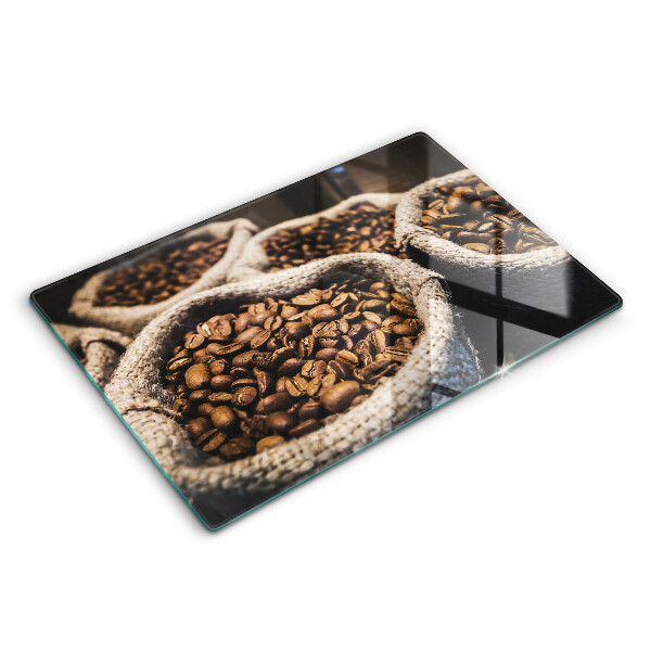 Tocător de bucătărie modern Pungi de boabe de cafea 80x52 cm