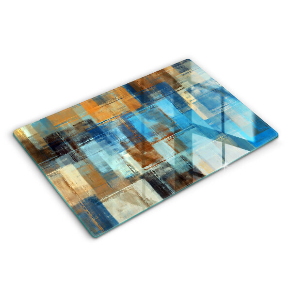 Tocător sticlă modern Fundal pictat 80x52 cm